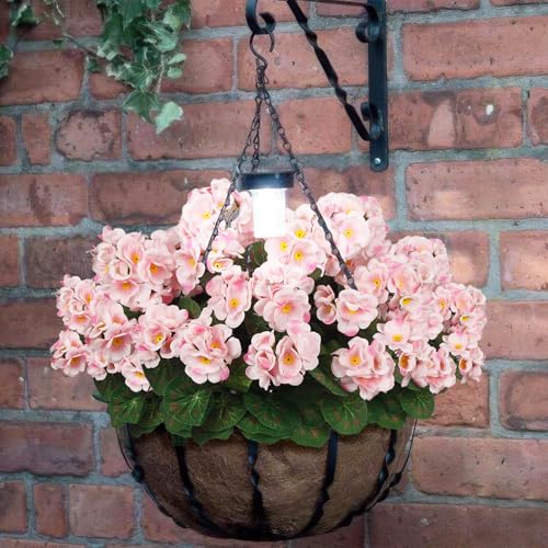 CITYES 8 Pcs Artificial Geraniums Flowers Pink Silk Geraniums for Outdoors UV Resistant Artificial Geranium Bush Faux Flowers Plants Geraniums for Garden Home Decor Indoor Patio Vase Table Centerpiece - color: Light Pink