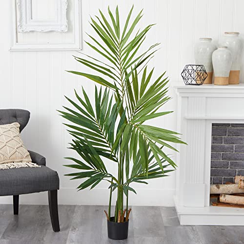 Nearly Natural 5ft. Kentia Palm Silk Tree