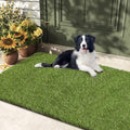 HEBE Artificial Grass Turf Mat 28"x39", Fake Grass Pee Pad for Potty Training,Washable Reusable Turf Carpet Dog Grass Patch for Dogs Potty, Lawn, Balcony, Indoor Outdoor - size: 28''x39''