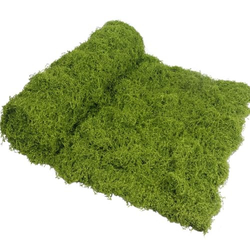 Fake Moss Dark Green 39" x 39" Faux Moss for Decorating Artificial Grass for Indoor Plants Wall Crafts DIY Table Centerpieces Table Runner Fairy Woodland Garden Floral Wedding 100x100cm - size: Green-39" x 39"/100x100 cm
