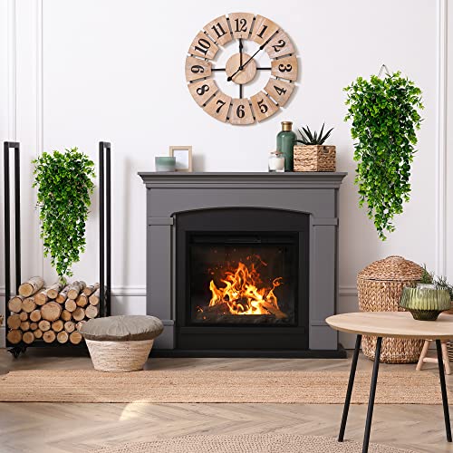 Sggvecsy 6 Pack Artificial Hanging Plants Fake Hanging Plant Faux Hanging Eucalyptus UV Resistant Plastic Plants for Indoor Outdoor Room Wall Wedding Patio Porch Decor - size: 6Pcs