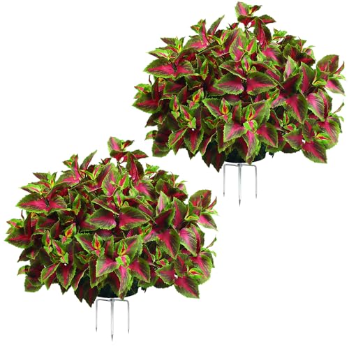 17” Artificial Boxwood Style Topiary Ball – Colorful Faux Foliage Bush, UV Resistant Pre-Assembled Outdoor Plant for Front Door, Garden & Patio Decor