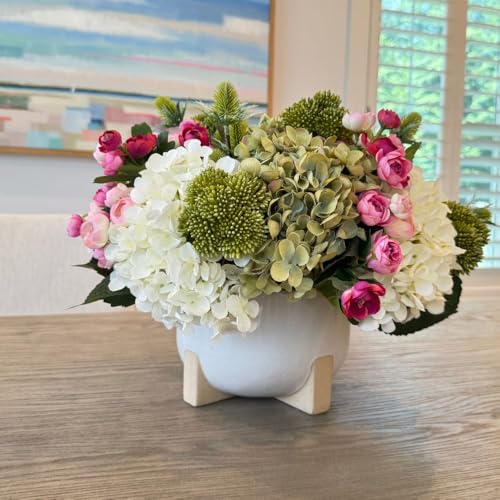 Rhapsody in Bloom, Faux Floral Arrangement, Large-Size Premium Artificial Indoor Flower Display with Beautiful Blooms and Foliage - High Energy Natural Looking Floral - color: Rhapsody in Bloom
