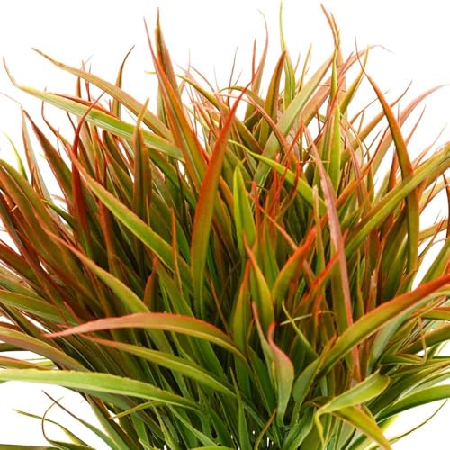 DVGUN 12 Bundles Artificial Outdoor Plants Fake Bushes Shrubs Greenery for Plastic UV Resistant Faux Grass