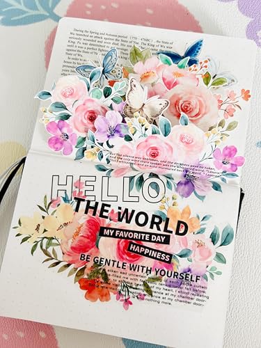 WT Flower Corridor Wide Washi Tape, Single Roll, Original Designs, Floral Decorative Tape, 60mm Wide, Washi Tape for Journaling, Bujo Planner Supplies, DIY Paper Tapes - color: WT Flower Corridor Washi Tape