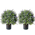 ALL SEASON GREEN Artificial Lavender Topiary Tree, 20'' Purple Flowers Potted Faux Outdoor Plant, Front Porch Decor - size: 20'' Tall