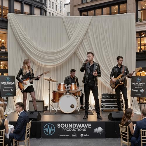 50ftx10ft Wrinkle Free Beige Backdrop Curtains for Parties, 10 Panels 5x10ft Silky Polyester Photo Backdrop Drapes Back Drop Cloth Drapery for Wedding Birthday Photography Backgrpund - color: Beige, size: 50ftx10ft