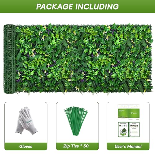 fanado Artificial Grass Wall Panels 40"x120"(33.3 sqft), Hedge Green Wall Decor Backdrop,UV-Anti Fake Greenery Plant Boxwood Panels for Privacy Fence Screen Outdoor Indoor Wedding Garden Backyard - color: Money Tree Leaves, size: 40X120 IN 1PC