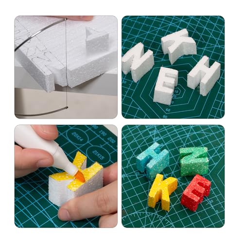 Crafare 4X4X2 Inch Craft Foam Blocks 12 Pack Polystyrene Foam Square Blocks for School Art Modeling Projects Sculptures,Floral Arrangements Wedding Table Centerpieces - size: 4x4x2inch 12pcs