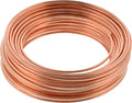 Hillman Bare Copper Wire Rope 18 Gauge Polished Hobby Cable Wire, 25', Corrosion Resistant, Holds 14 lbs, Ideal for Crafts & DIY, Copper | 35263