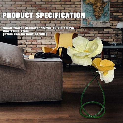 Yellow Champagne Gold White Fake Flower - Bendable Waterproof Artificial Flowers Set Floral Decor for Home Bedroom Living Room Kitchen Balcony Hallway, Mall Store Supermarket Event Decoration - color: S-mixed Color-c