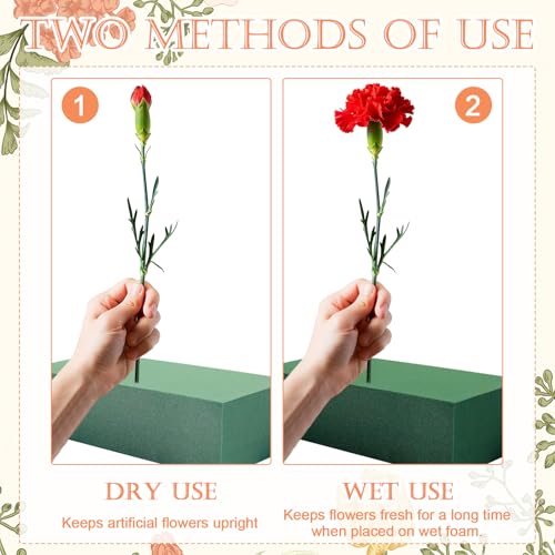 24Pack Floral Hoop Centerpiece Kit, 8Pcs 12'' Metal Floral Hoop Centerpiece with Stand+ 8Pcs Wood Cube Planter Box + 8Pcs Floral Foam Blocks for DIY Wedding Christmas Party Home Garden Decor - size: 12'' Single Hoop-Large-24pack
