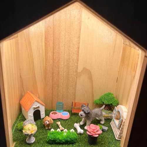 6 Pieces 6 x 6 Inches Fake Grass Decor for Crafts,Artificial Grass for Miniature Ornament Projects,Miniature Diorama,Miniature Decoration,House Scences