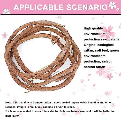 Artificial Cherry Blossom Tree Cherry Tree Decor with 30 Branches Cherry Blossom 4 Tree Vine, Champagne Japanese Cherry Blossom for Indoor Wedding