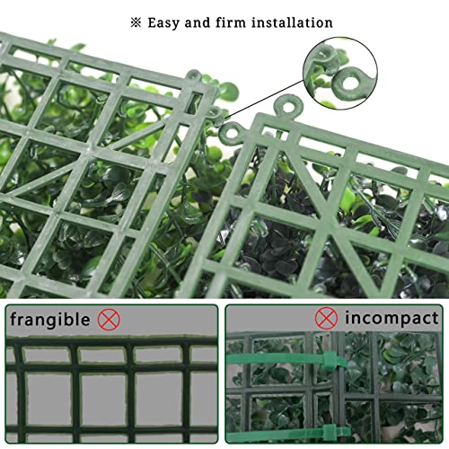 Grass Wall Decor,Paistao Privacy Fence Screen,Greenery Backdrop Panels,10"x 10"24Pcs Artificial Boxwood Fake Grass Wall for Indoor,Outdoor,Patio,Garden,Backyard - size: 2 Boxwood-10"x 10" (24 Pcs)