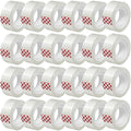 24 Rolls Transparent Tape Refills, Clear Tape, 3/4 x 800 Inches, Glossy Gift Wrapping Tapes for Dispenser, Office, School, Home - size: 24 Rolls Value Pack