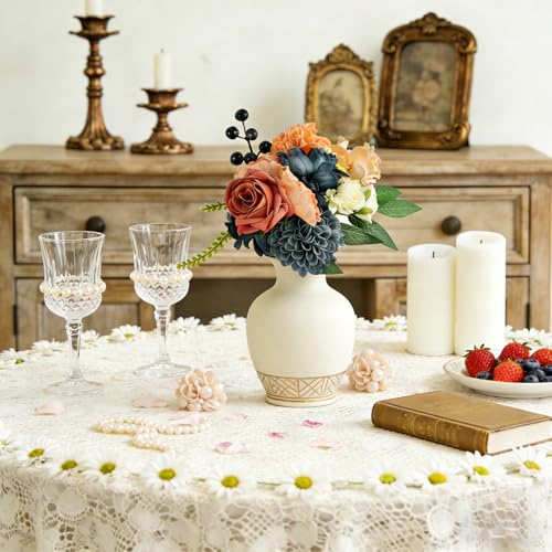 vivimemo Spring Artificial Flower Box Kit - DIY Craft Fake Flowers with Berries & Foliage for Home Decor, Wedding Centerpieces, Floral Frame Making (Retro Morandi Colors) - color: Box