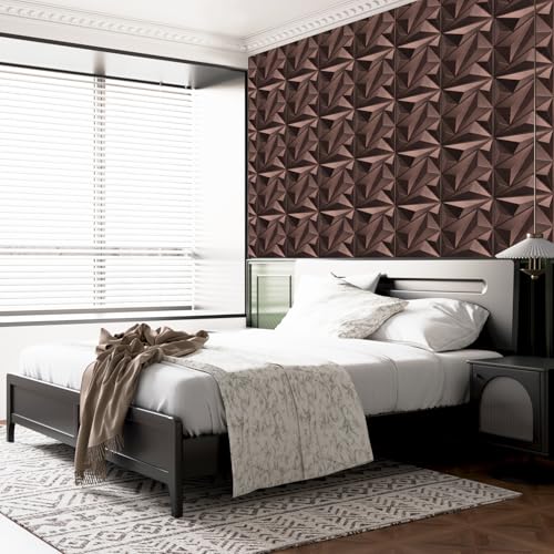 Art3dwallpanels Antique Copper 33 Pack 3D Wall Panels for Interior Decor, PVC Textured Wall Panels 12''x12'' Cover 32.Sq.Ft.Antique Copper - color: Antique Copper, size: 33 Pack