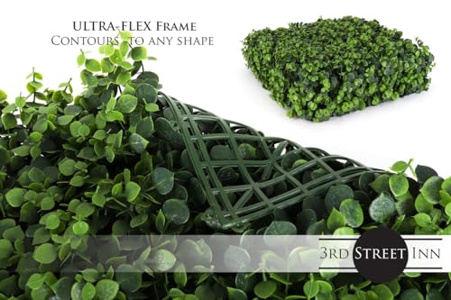 3rd Street Inn Artificial Greenery Wall Panels for Privacy - 4-Pack - color: Heart Leaf