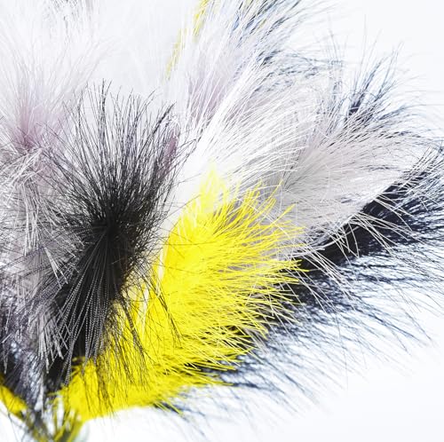 LSKYTOP Yellow Pampas Grass Decor,23Inch 16pcs Faux Pampas Grass Bouquets Artificial Pampas Fake Pampas Flower for Home Living Room Bedroom Vase Decor - color: Yellow 16pcs