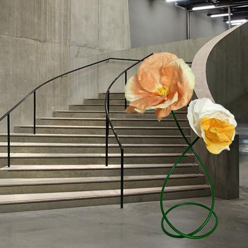 3D Champagne Gold White Orange Artificial Flowers Decor for Party - Fake Flowers Waterproof Set Decoration for Home Room Kitchen Garden, Shopping Mall Supermarket Decoration - color: L-mixed Color-a
