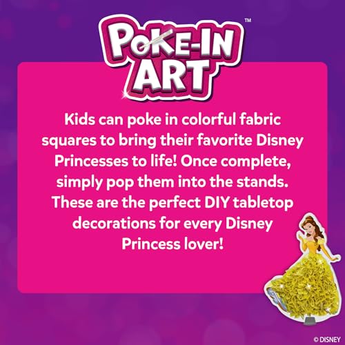 Skillmatics Poke-in Art - Disney Princesses, Mess-Free Fun for Kids, Screen-Free Entertainment, DIY Wood Craft Kits, Creative Activity, Gifts for Girls Ages 4, 5, 6, 7, 8, 9 - style: 3. Disney Princess