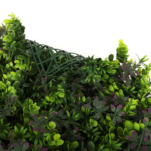 3rd Street Inn Artificial Greenery Wall Panels for Privacy - 4-Pack - color: Purple Passion Mix
