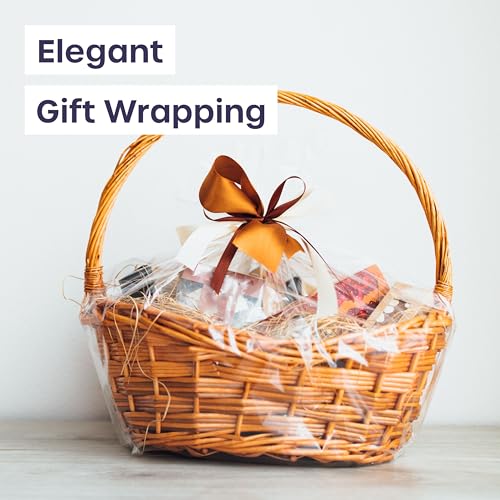 volila Large Cellophane Bags for Gift Baskets - 20 Pack (30 in x 40 in) Clear Gift Wrap for Gift Baskets, Floristry, Party Favors and Food Packaging - color: Clear - Cellophane Bag 20 Pack (30 in x 40 in)