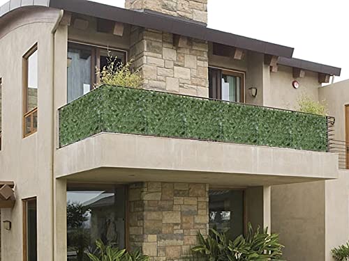 Bybeton Artificial Ivy Privacy Fence Screen - 60" X 120" UV-Anti Fake Leaves Vines - Patio Balcony Privacy, Garden, Backyard Greenery Wall Decor - color: Green - Ivy, size: 60 x 120 in