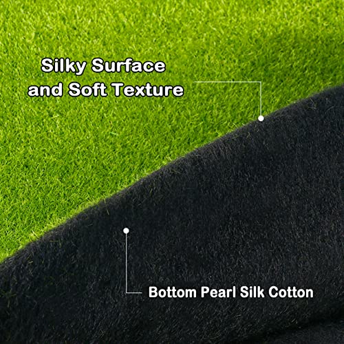 YIQIFLY Simulation Artificial Moss Mat Fake Grass Rug DIY Synthetic Turf Lawn Carpet for Wedding Home Backyard Balcony Indoor Outdoor Decor (Color : Green, Size : 1x2m(3.2x6.5ft)) - color: Green, size: 3.2 x 6.5 ft