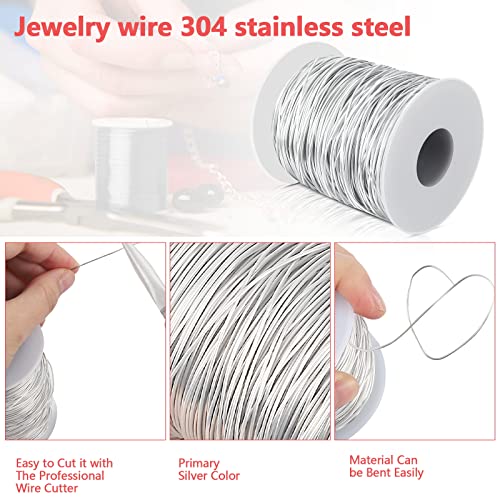20 Gauge (0.8mm) 304 Stainless Steel Wire for Bailing Wire ，Jewelry Making - size: 20 Gauge