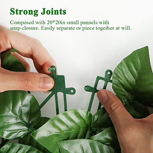 iCover Artificial Ivy Privacy Screen for Fence, 59x157in Strengthened Joint Prevent Leaves Falling Off, Faux Hedge Panels Greenery Vines, Decorative Fences for Outdoor, Garden - color: Green Vines, size: 59*157in