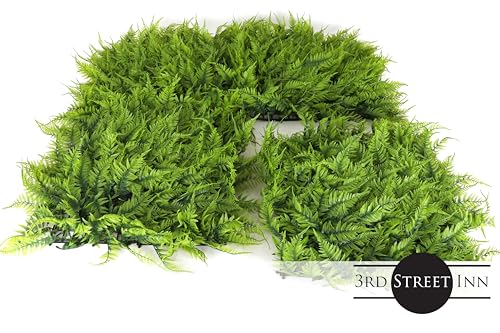 3rd Street Inn Artificial Greenery Wall Panels for Privacy - 4-Pack - color: Lady Fern