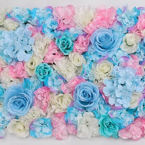 HinyoCo 32 Pcs Silk Hydrangea Artificial Flowers Hydrangea Heads No Stems, Used for Home Wedding Party Decoration (Dark Pink) - color: Dark Pink