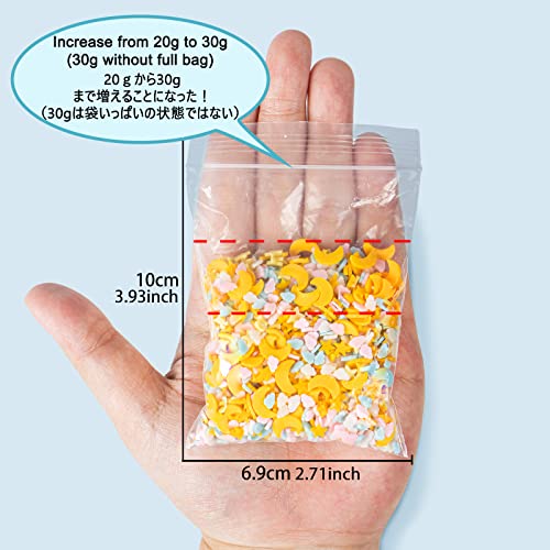 Polymer Clay Moon Stars Slice Sprinkles for Fake Dessert Cake Decor, Decoden Phone Case, Slime Projects DIY, Scrapbooking, Resin Jewelry Making Pack of 30g - color: Moon Stars 30g