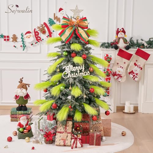 Serwalin Light Green Pampas Grass Decor, 17.7 Inch 6pcs Faux Pampas Grass, Artificial Pampas Grass for Wedding,Parties Table Centerpieces Decoration - color: A Light Green, size: 17 Inch 6 Pcs
