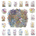 160 Pcs Wildflower Stickers, Waterproof Botanical Stickers for Scrapbooking Junk Journal Notebook Planner Card Making Collage Envelope Phone Case Craft Projects - color: Wildflowers