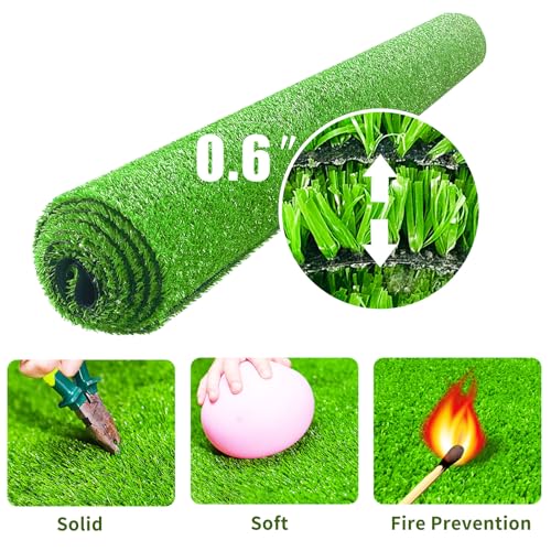 LVBAO Synthetic Artificial Grass Turf Outdoor Runner Rug 3FTX10FT (30 Square FT) Reusable Dog Pee Pads Potty Training Rug Grass Pet Carpet for Patio Garden Lawn Balcony Landscape with Drainage Holes - size: 3FTX10FT