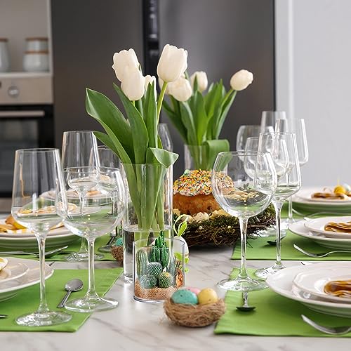 4 Pack Glass Cylinder Vases 4,6,8,10 Inch Tall Clear Flower Vase Hurricane Floating Candle Holder for Table Centerpiece Wedding Home Decor - size: 4 Pack(4,6,8,10 Inch )