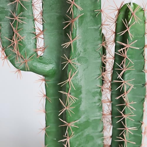 momoplant Artificial Cactus Fake Plant 30 Inch Tall Faux Cacti Plants for Home Garden Office Store Decoration - size: 30inch-green