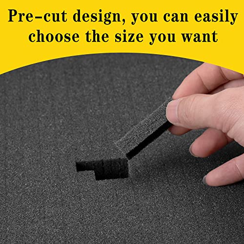 DECOHS 4 PCS Pick Apart Foam Insert- 2 Size Pick and Pluck Foam- Pluck Pre Cube Sheet Foam with Bottom Use for Board Game Box Cases Storage Drawer (Length 16 Inch) - size: 2 Sizes - 4 Pieces - Up to 16 inches