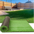 Petgrow Luxurious Artificial Grass 1.77 Inch Pile Height Ultrathick Turf 7 X 15 Feet,Indoor/Outdoor Dog Pee Fake Faux Grass,Synthetic Grass Rug Garden Landscape Patio,Drainage Holes - size: 7 X 15 Feet