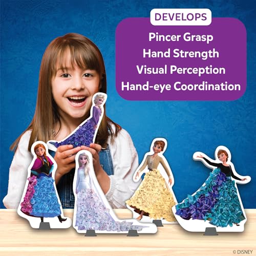Skillmatics Poke-in Art – Disney Frozen, Mess-Free Fun for Kids, DIY Wood Craft Kits, Creative Activity, Gifts for Girls Ages 4, 5, 6, 7, 8, 9, Includes Elsa & Anna - style: 6. Disney Frozen
