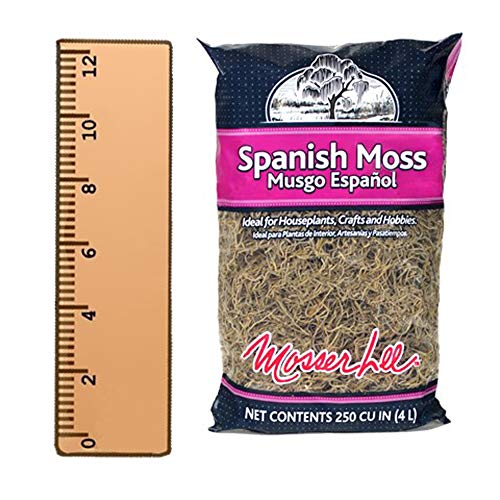 Mosser Lee ML0560 Spanish Moss, 250 Cubic Inches (Pack of 8) - size: Pack of 8