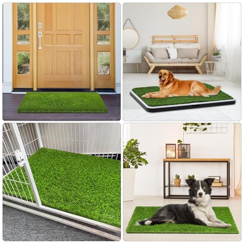 CooZero Artificial Grass, Professional Dog Grass Mat, Potty Training Rug and Replacement Turf Outdoor Rug Patio Lawn Decoration, Easy to Clean with Drainage (39.4 x 19.7 inch) - size: 39.4 x 19.7 inch