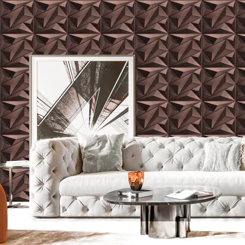 Art3dwallpanels Antique Copper 33 Pack 3D Wall Panels for Interior Decor, PVC Textured Wall Panels 12''x12'' Cover 32.Sq.Ft.Antique Copper - color: Antique Copper, size: 33 Pack