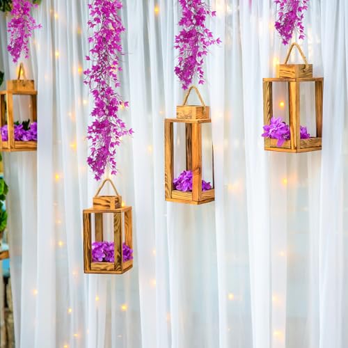 RECUTMS Artificial Garlands Leaf Garland Artificial Ivy Vines Fausse Plante Decorative Room Decor Vines Green Vines Ivy Garland for Decor for Wall House Room Patio Indoor Outdoor Decor(Pure Fuchsia) - color: Pure Fuchsia, size: Ivy Garland