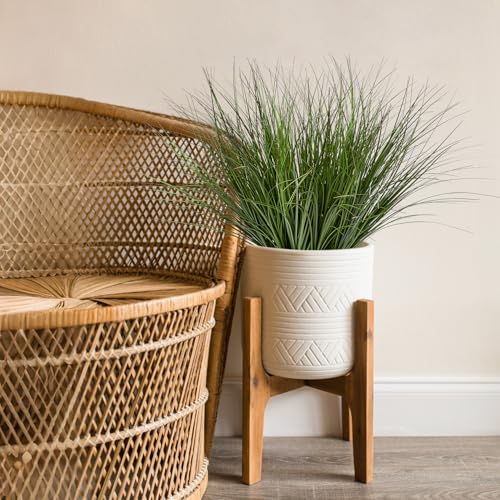 32PCS 17.3" Fake Plants Artificial Wheat Grass Greenery Plastic Plants Fake Grass Artificial Plants for Outdoor Decor Artificial Grass Plant with Greenery Stems for Indoor Home Decoration - size: Short-32PCS