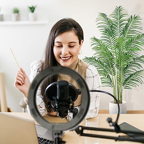Artificial Palm Tree 6ft Tall Fake Palm Tree Indoor Decor with 18 Leaves and Real Bark Design Faux Tropical Areca Palm Silk Floor Plant in Pot for Home Office Living Room Bedroom Decor 1pcs - size: 6ft