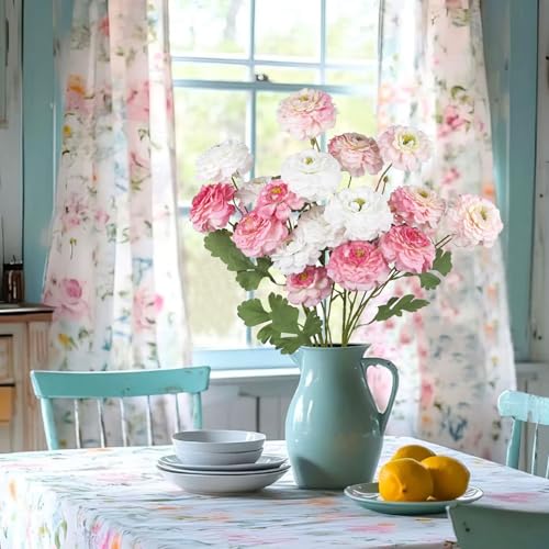 3 Pcs Artificial Flowers Spring Summer Pink Zinnia Silk Flowers with Long Stems Zinnia Elegans Artificial Flowers for Outdoors Floral Arrangements Table Centerpieces Wedding Party Home Decor - color: Pink